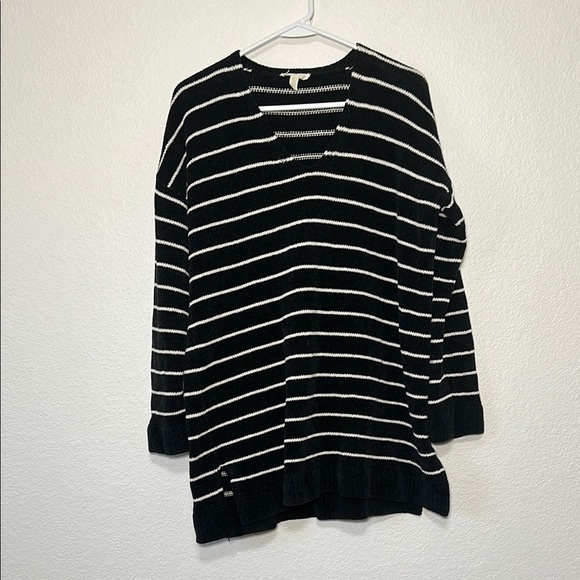 Eileen Fisher Organic Cotton Black and White Striped Sweater‎ Small - Picture 5 of 7